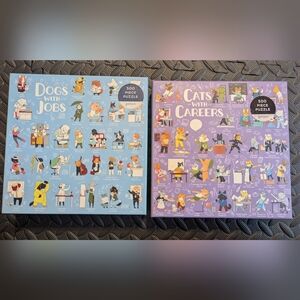 🧩Dogs with Jobs and Cats with Careers Puzzle Set